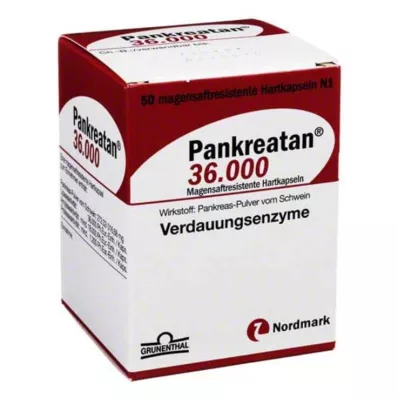PANKREATAN 36.000 magensaftresistente Hartkapseln, 50 St