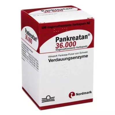 PANKREATAN 36.000 magensaftresistente Hartkapseln, 100 St