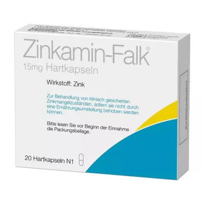 ZINKAMIN Falk 15 mg Hartkapseln, 20 St