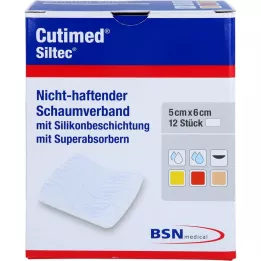 CUTIMED Siltec Schaumverb.5x6 cm nicht haftend, 12 St