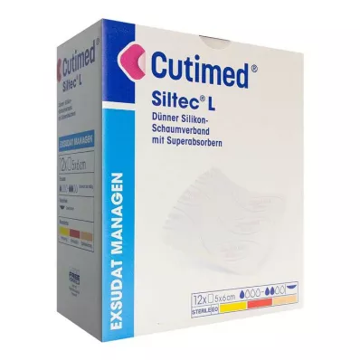 CUTIMED Siltec L Schaumverb.5x6 cm dü.san.haf., 12 St