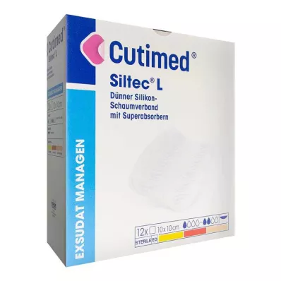 CUTIMED Siltec L Schaumverb.10x10 cm dü.san.haf., 12 St