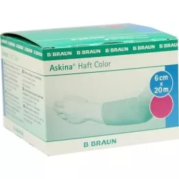 ASKINA Haftbinde Color 6 cmx20 m pink, 1 St