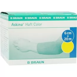 ASKINA Haftbinde Color 6 cmx20 m gelb, 1 St