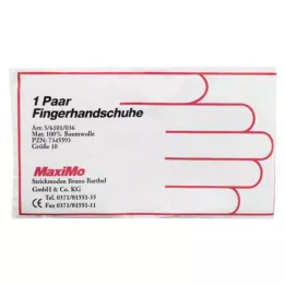 HANDSCHUHE Baumwolle Gr.10 Überlänge, 2 St