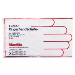 HANDSCHUHE Baumwolle Gr.11 Überlänge, 2 St