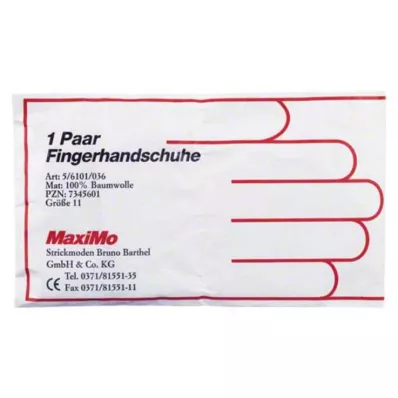 HANDSCHUHE Baumwolle Gr.11 Überlänge, 2 St