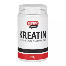KREATIN MONOHYDRAT 100% Megamax Pulver, 500 g