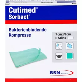 CUTIMED Sorbact Kompressen 7x9 cm, 6 St