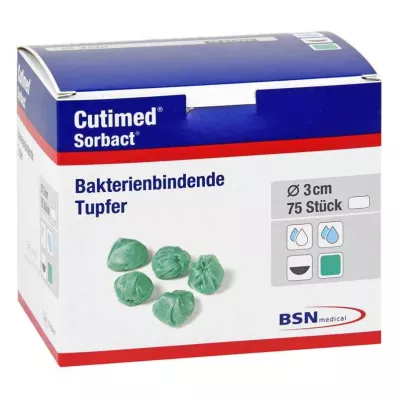 Cutimed Sorbact Tupfer walnussgroß, 75 St