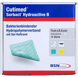 CUTIMED Sorbact Hydroactive B Gel-V.7x8,5 cm haft., 12 St