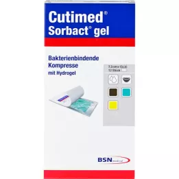 CUTIMED Sorbact Gel Kompressen 7,5x15 cm, 12 St