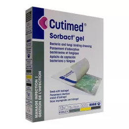 CUTIMED Sorbact Gel Kompressen 7,5x15 cm, 12 St
