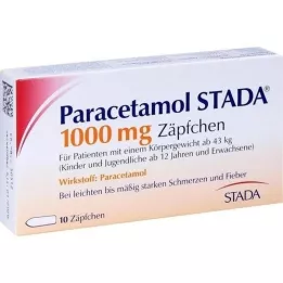 PARACETAMOL STADA 1000 mg Zäpfchen, 10 St