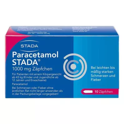 PARACETAMOL STADA 1000 mg Zäpfchen, 10 St