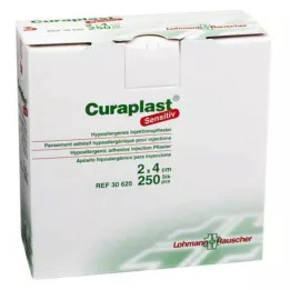 CURAPLAST Inj.-Pflaster sensitiv 2x4 cm, 250 St