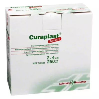 CURAPLAST Inj.-Pflaster sensitiv 2x4 cm, 250 St