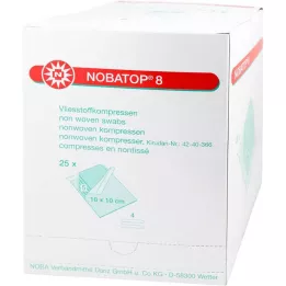 NOBATOP 8 Kompressen 10x10 cm steril, 25X5 St