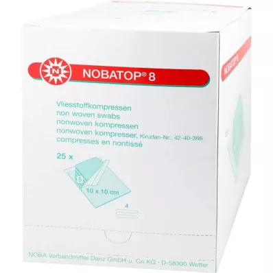 Nobatop 8 Kompressen 10x10cm, 25X5 St