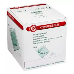 MULLKOMPRESSEN 10x10 cm steril 8fach, 50X2 St