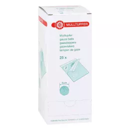 MULLTUPFER pflaumengroß steril, 25X2 St
