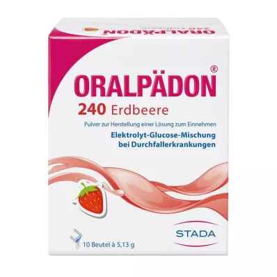 ORALPÄDON 240 Erdbeere Btl. Pulver, 10 St