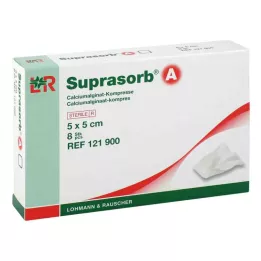 SUPRASORB A Calciumalginat Kompr.5x5 cm, 8 St