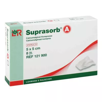 SUPRASORB A Calciumalginat Kompr.5x5 cm, 8 St