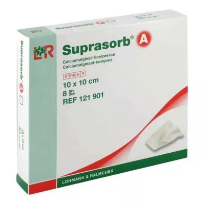 SUPRASORB A Calciumalginat Kompr.10x10 cm, 8 St
