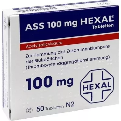 ASS 100 HEXAL Tabletten, 50 St