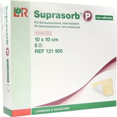 SUPRASORB P PU-Schaumv.nicht klebend 10x10 cm, 8 St