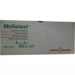 MOLLELAST Binden 6 cmx4 m weiß lose, 100 St