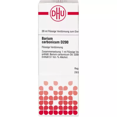 BARIUM CARBONICUM D 200 Dilution, 20 ml