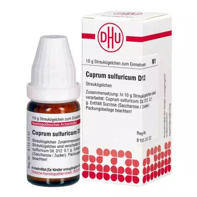 Cuprum Sulfuricum D12 Globuli (10 g)