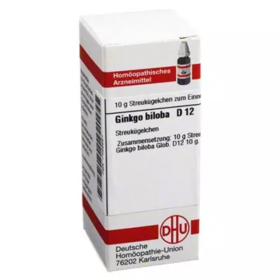 DHU Ginkgo biloba D 12 Globuli, 10 g