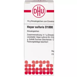 HEPAR SULFURIS D 1000 Globuli, 10 g