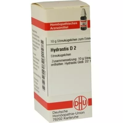HYDRASTIS D 2 Globuli, 10 g