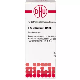 LAC CANINUM D 200 Globuli, 10 g