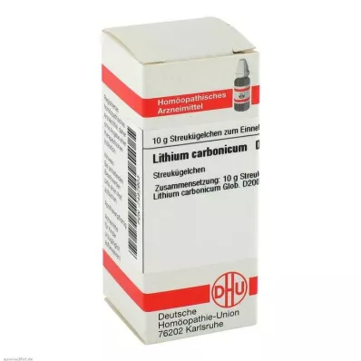 LITHIUM CARBONICUM D 200 Globuli, 10 g