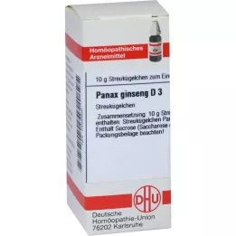 PANAX GINSENG D 3 Globuli, 10 g