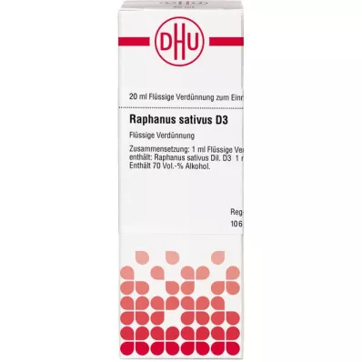 RAPHANUS SATIVUS D 3 Dilution, 20 ml