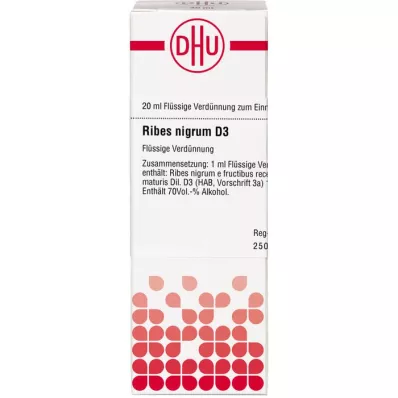 RIBES NIGRUM D 3 Dilution, 20 ml