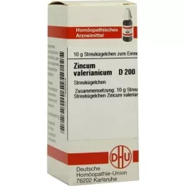 ZINCUM VALERIANICUM D 200 Globuli, 10 g