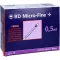 BD MICRO-FINE+ Insulinspr.0,5 ml U100 8 mm, 100X0.5 ml