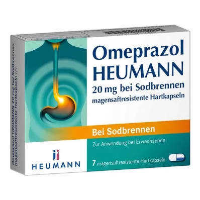 OMEPRAZOL Heumann 20 mg b.Sodbr.magensaftr.Hartk., 7 St OMEPRAZOL Heumann 20 mg b.Sodbr.magensaftr.Hartk., 7 St