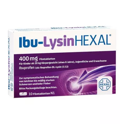 Ibu-Lysin Hexal 400 mg Filmtabletten, 10 St