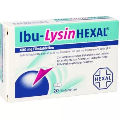 IBU-LYSINHEXAL Filmtabletten, 20 St