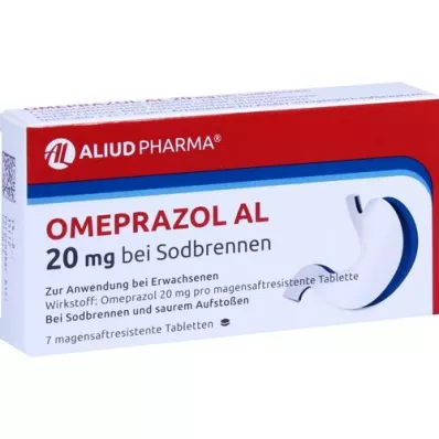 OMEPRAZOL AL 20 mg b.Sodbr.magensaftres.Tabletten, 7 St