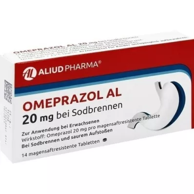 OMEPRAZOL AL 20 mg b.Sodbr.magensaftres.Tabletten, 14 St