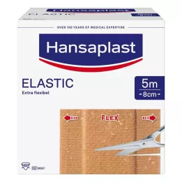 HANSAPLAST Elastic Pflaster 8 cmx5 m, 1 St